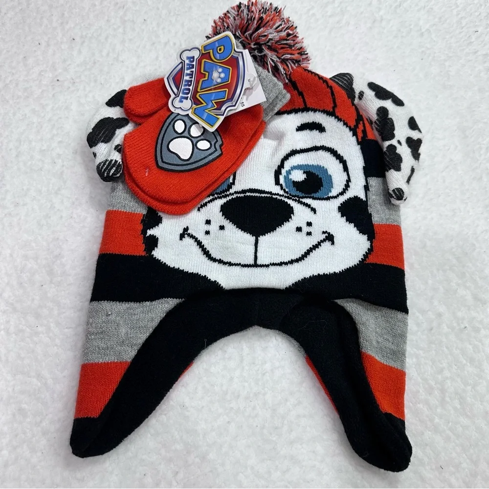 Toddler Paw Patrol Hat and Mitten Set